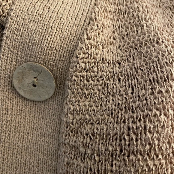 BIRCH HILL Beige/ Tan 3/4 Length Sleeve Sweater Size Large - Picture 7 of 9